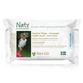 Naty Bezzapachowe chusteczki nawilżane Nature Babycare 20szt.