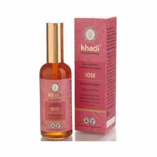 Khadi Ajurwedyjski olejek do twarzy i ciała z różą 100 ml