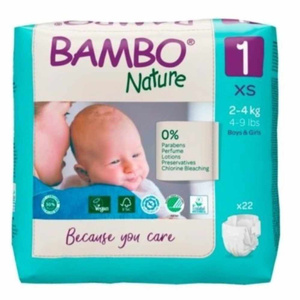 Bambo Nature 1 Pieluchy antyalergiczne dla dzieci 2-4 kg 