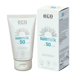 Ekologiczne mleczko na słońce SPF50 Eco Cosmetics Sensitive 75 ml