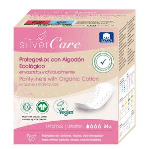 Silver Care Ultracienkie wkładki higieniczne o anatomicznym kształcie 24 szt.