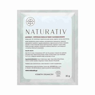 Naturativ Łagodząco - nawilżająca maska do twarzy z biopudrem ryżowym