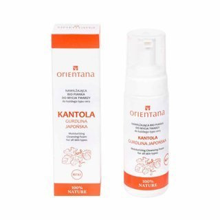 Orientana Bio nawilżająca pianka do mycia twarzy kantola 150 ml