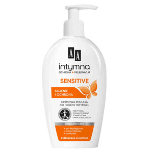 AA Intymna Ochrona&Pielęgnacja Sensitive emulsja do higieny intymnej dozownik 300 ml