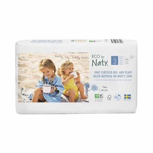 Ekologiczne pieluchy jednorazowe Eco by Naty 3 4-9 kg 50 szt.