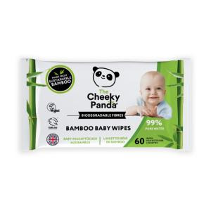 Bambusowe bezzapachowe chusteczki nawilżane dla dzieci i niemowląt The Cheeky Panda 64 szt.