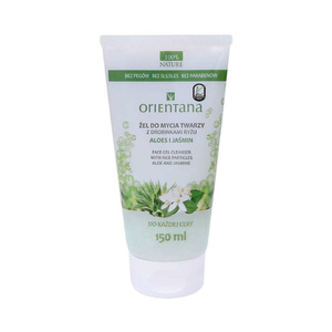 Orientana Żel do mycia twarzy z drobinkami ryżu aloes i jaśmin 150 ml