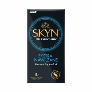 Unimil Skyn Prezerwatywy nielateksowe ekstra nawilżane 10 szt.