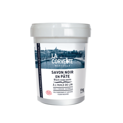 La Corvette Pasta czyszcząca z czarnego mydła z olejem lnianym