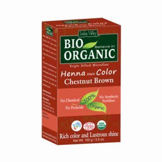 Indus Valley Henna farba do włosów na bazie henny orzechowy brąz 100 g