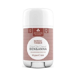 BEN and ANNA Naturalny dezodorant w sztyfcie nordic timber plastikowy 60 g