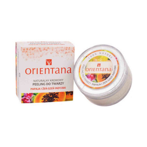 Orientana Naturalny kremowy peeling do twarzy papaja i żeń-szeń indyjski 50 g