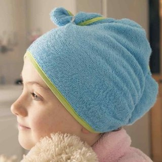 Cuddledry Cuddletwist Ręcznik na włosy niebieski