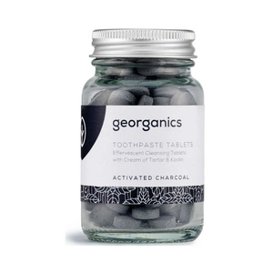 Georganics Mineralna pasta do zębów w tabletkach z węglem aktywnym