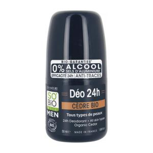 SO'BiO étic Men Dezodorant Roll-on Cedr