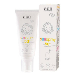 Eco Cosmetics Naturalny spray na słońce spf 50+ dla dzieci z granatem i olejem z pestek malin