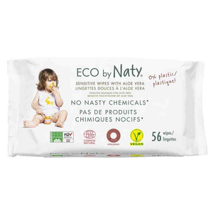 Naturalne chusteczki nawilżane z aloesem Eco by Naty 56 szt.