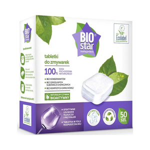 Biostar Ekologiczne tabletki do zmywarek biodegradowalne 50szt.