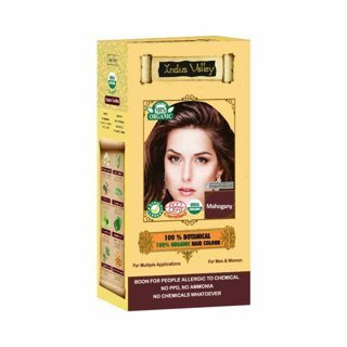 Indus Valley Ziołowa farba z henną mahoń 120 g