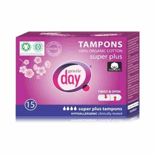 Gentle Day Tampony ekologiczne z bawełny organicznej super plus 15 szt.