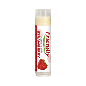 Friendly Organic Organiczny balsam do ust truskawkowy 4,25 g