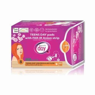 Gentle Day Teens Day Podpaski ekologiczne na dzień dla nastolatek z paskiem anionowym 8 szt.