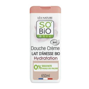 SO'BiO étic Kremowy żel pod prysznic z oślim mlekiem