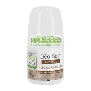 SO'BiO étic Dezodorant w kulce do skóry suchej z olejem kokosowym