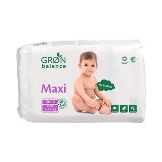 Ekologiczne pieluchy jednorazowe dla dzieci Gron Balance 7-14 kg 50 szt.