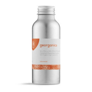 Georganics Naturalny olej do płukania jamy ustnej bez fluoru Sweet Orange 100 ml