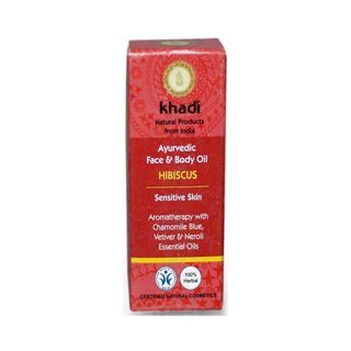 Khadi Ajurwedyjski olejek do twarzy i ciała z hibiskusem 10 ml