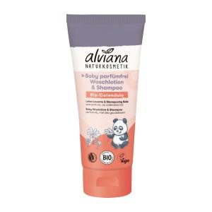 alviana Bezzapachowy płyn do mycia i szampon 2w1 z bio - nagietkiem