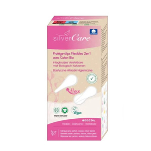 Silver Care Elastyczne wkładki higieniczne z bawełny organicznej 30 szt.