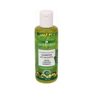 Orientana Ajurwedyjski szampon do włosów neem i zielona herbata 210 ml