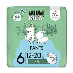 Muumi Moomin Baby 6 Pieluchomajtki antyalergiczne jednorazowe 12-20 kg 36 szt.
