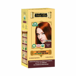 Indus Valley Ziołowa farba z henną płomienny rudy 120 g