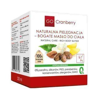 Naturalna pielęgnacja bogate masło do ciała GoCranberry Nova