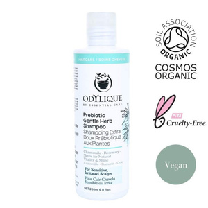 Odylique Delikatny szampon ziołowy z prebiotykami do wrażliwej skóry głowy 200 ml