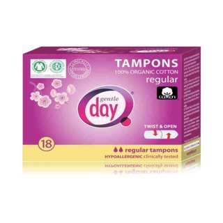 Gentle Day Tampony ekologiczne z bawełny organicznej regular 18 szt.