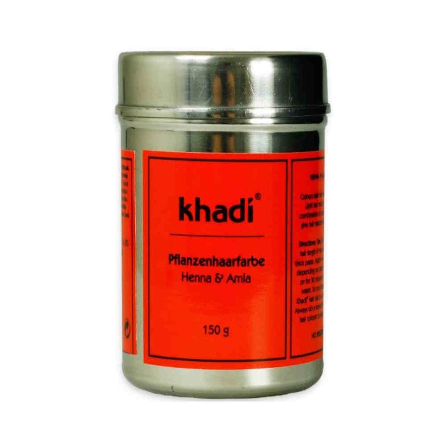 Khadi Henna farba roślinna do włosów z amlą kasztanowo-miedziany brąz 150 g