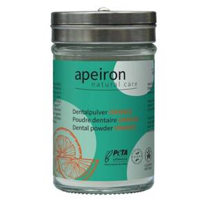 Apeiron Wegański proszek do czyszczenia zębów pomarańcza bez fluoru 40 g