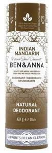 BEN and ANNA Naturalny dezodorant w sztyfcie indian mandarine kartonowy 60 g