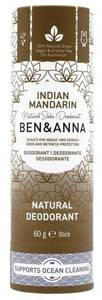 BEN and ANNA Naturalny dezodorant w sztyfcie indian mandarine kartonowy