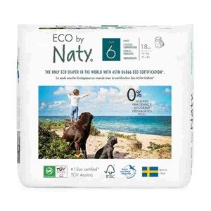 Ekologiczne pieluchomajtki jednorazowe Naty 6 16+ kg 18 szt.