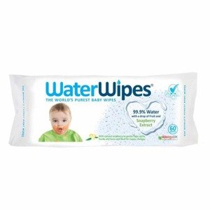 WaterWipes Chusteczki nawilżane czystą wodą z dodatkiem orzechów mydlanych 60 szt.